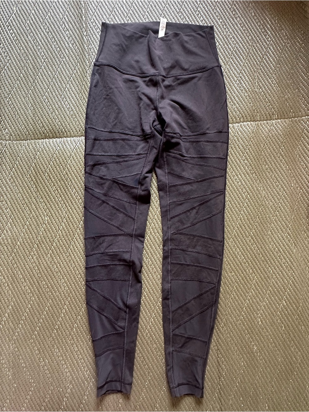 Lululemon Wunder Under High-Rise Tech Mesh Black Leggings Women’s Size 8